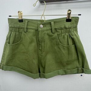 Emory park Classic High-Waist Olive Green Women’s Shorts